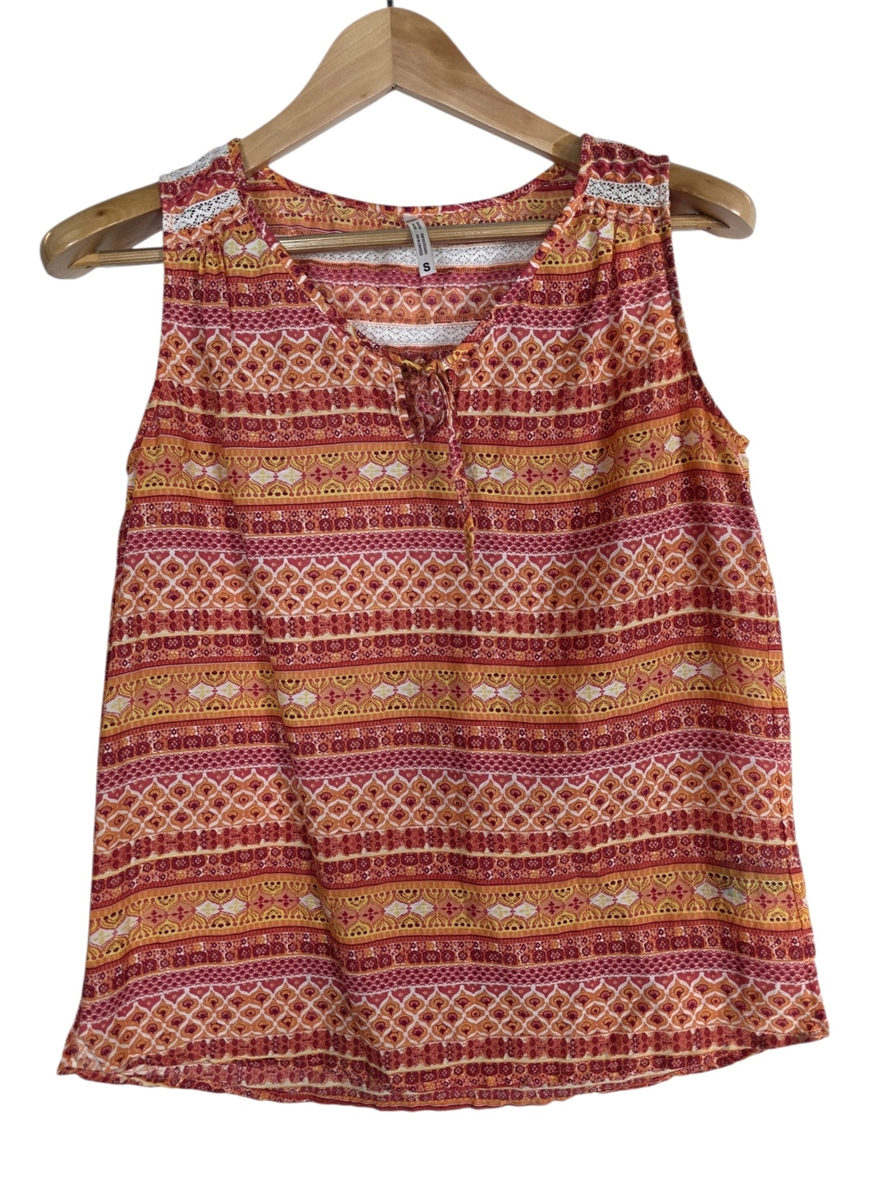 Kuhl Sleeveless geometric Patterned cotton & silk blend Tank Top - Multicolor